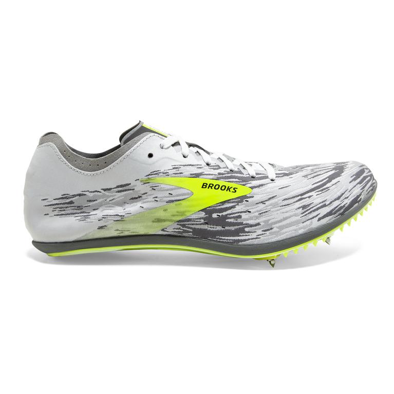 Brooks Wire v6 Track & Cross Country Shoes - Men's - Black/Grey/Nightlife/Green Yellow (40791-SEQZ)